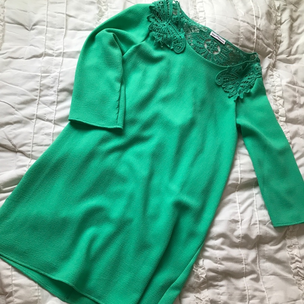 Sea foam green formal dress